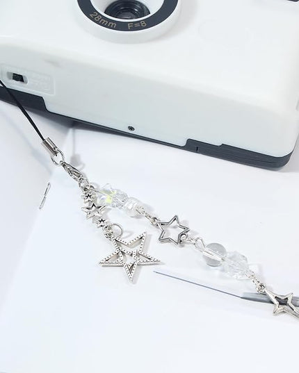 Beaded Camera Wrist Strap, Cute Phone Charms Strap, Pearl Bracelet Wrist Strap, Phone Keychain Decoration for Wallet