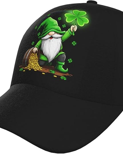 St. Patrick's Day Lucky Shamrock Hat Adjustable Irish Green Clover Baseball Cap Trucker Hat for Men Women