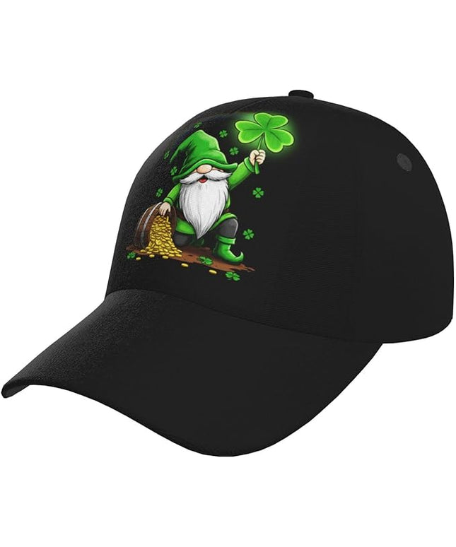 St. Patrick's Day Lucky Shamrock Hat Adjustable Irish Green Clover Baseball Cap Trucker Hat for Men Women