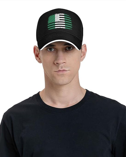 Unisex Baseball Cap Trucker Dad Hat for Men Women Adjustable Outdoors Sun hat Black