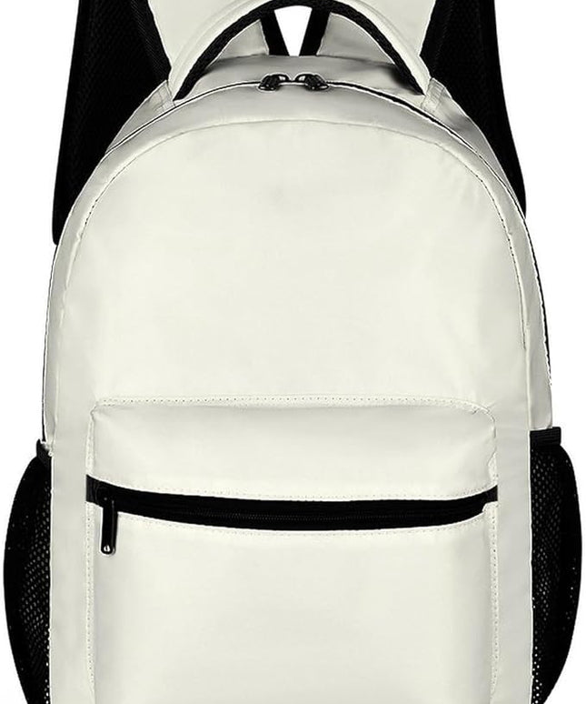 Fashion Ivory Backpack Lightweight Large Capacity Laptop Daybag for Travel Work