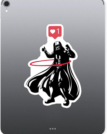(3PCS) Dark Helmet Hula Hoop Like v2 Sticker for Phone Tablet Laptop Car Truck Window | 2" Sticker