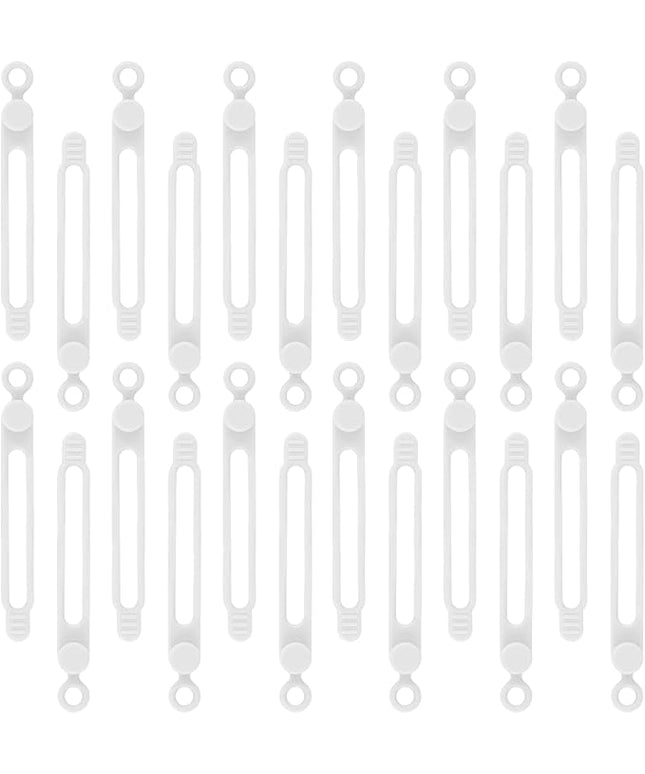 24Pcs Silicone Cable Straps, Reusable Cable Ties Management Organizer, Reusable Cable Ties Wire Organizer, Silicone Cable Ties for Office Home Kitchen School Travel Organization