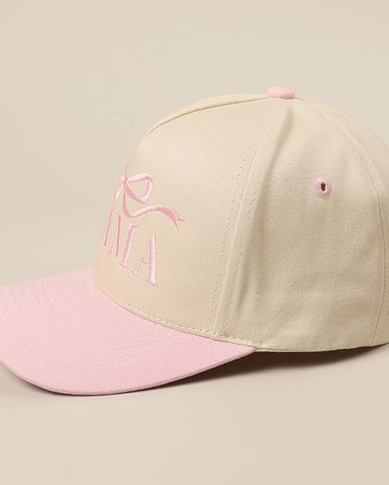 MIRMARU Two-Tone Vintage Canvas Trucker Hats for Men & Women, Adjustable Size Baseball Caps with Trendy Embroidered Design
