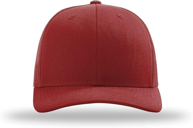 Richardson 112 Trucker Hat - Premium Adjustable Snapback Hat - Structured Six Panel Richardson Blank Caps