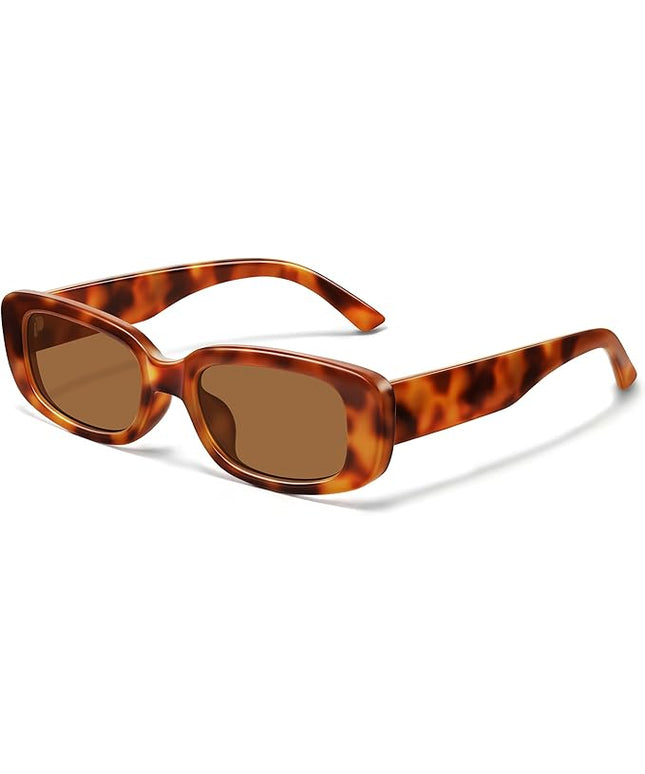 JASPIN Rectangle Sunglasses for Women Men Trendy Y2k Retro 90s Sun Glasses UV Protection Cool Square Frame