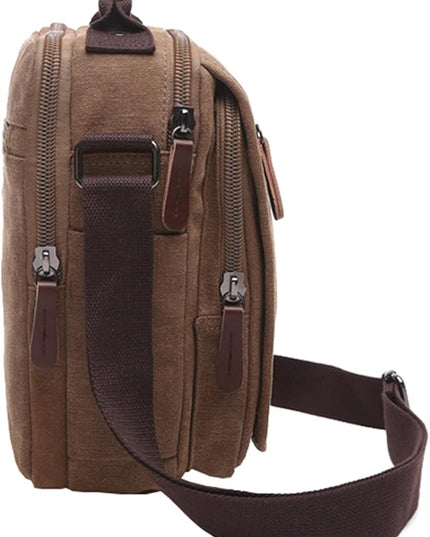mygreen Small Canvas Crossbody Shoulder Bag Messenger Bag Work Bag