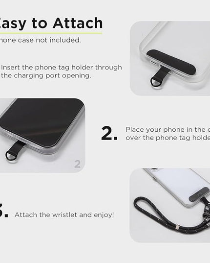 PureGear Universal Nylon Phone Wrist Lanyard Wrist Strap, Key Chain Ring, Phone Tether Tab, Wristlet for Apple iPhone