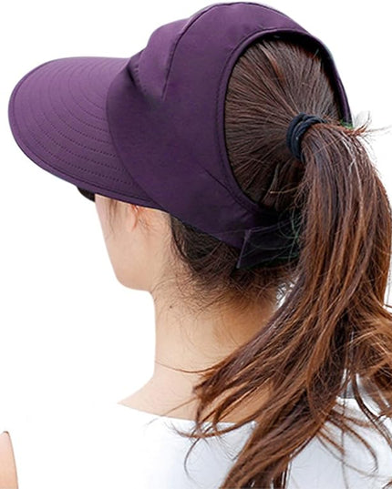 HINDAWI Sun Hats for Women Wide Brim UV Protection Sun Hat Summer Beach Packable Visor