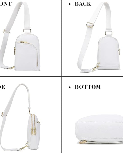 INICAT RFID Blocking Sling Bag Anti Theft Crossbody Bags Women Valentine's Day Gifts Travel Purses Vegan Leather