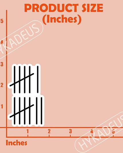 (3Pcs) Funny Six Seven 67 Meme Tally Marks Stickers Teacher Student Humor 6 7 Numbers Vinyl Decals Gen Alpha Design Waterproof for Laptop, Water Bottle, Tumbler, 3" x 1.7"