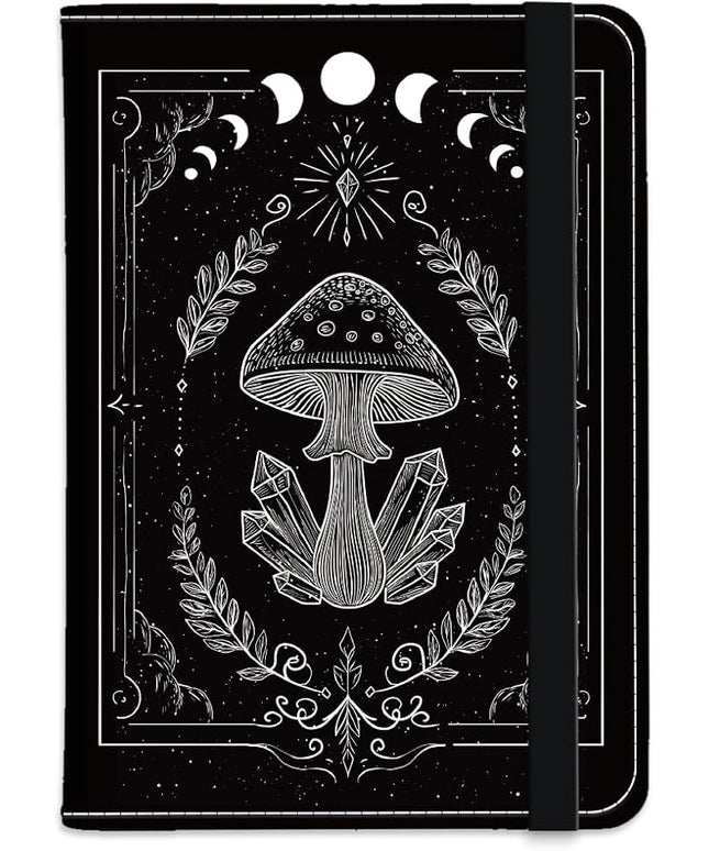 PU Leather Passport Holder Cover 5.9×4.3 Inch with Credit Card Slot and Boarding Pass Slot Combo Blocking Passport Holder Wallet Cover Case for Travel Boarding Essentials (Mushroom)