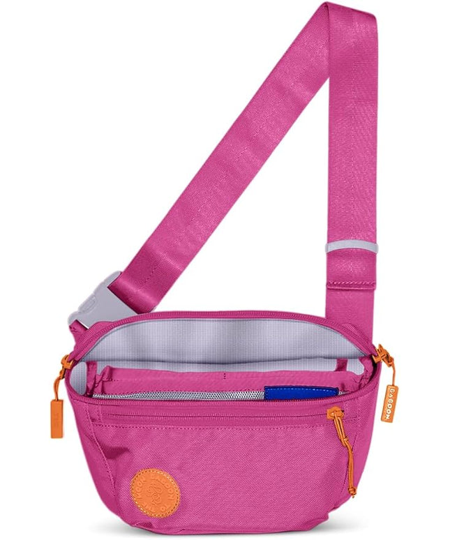 Baboon to the Moon Fanny Pack Full Size 3L Water Repellent Waist Bag Crossbody Belt Bag Lightweight Travel Everyday Bag for Men Women, Raspberry Fizz
