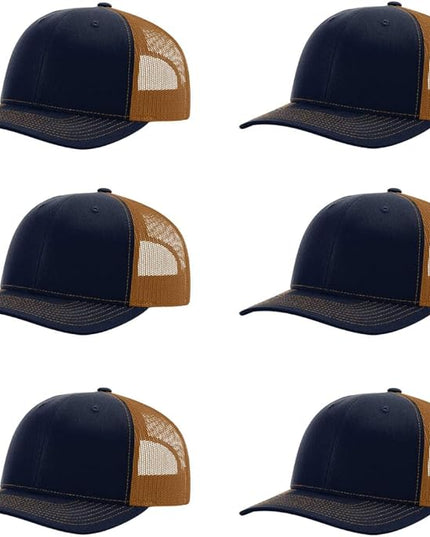 Richardson 112 Classic Six-Panel Adjustable Snapback Trucker Cap | Bulk Packs Available