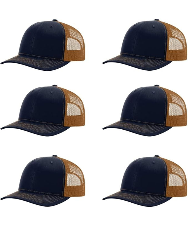 Richardson 112 Classic Six-Panel Adjustable Snapback Trucker Cap | Bulk Packs Available