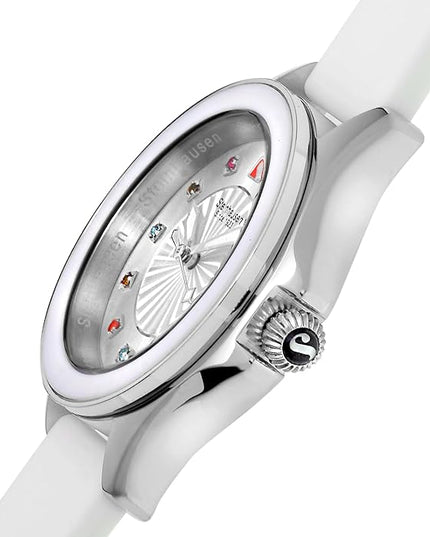 Steinhausen Arbon Collection Stainless Steel Silicone Interchangable Band Women's Watch