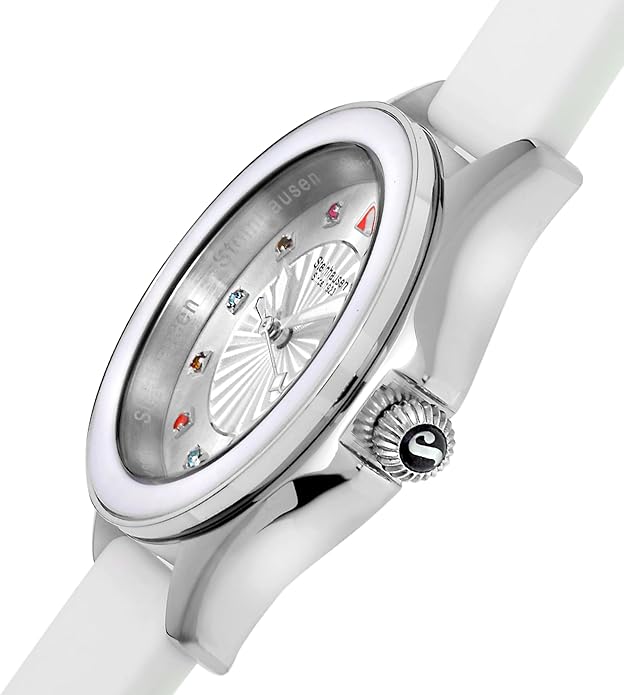 Steinhausen Arbon Collection Stainless Steel Silicone Interchangable Band Women's Watch