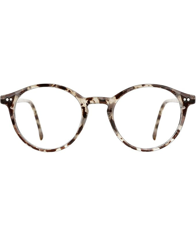TIJN Blue Light Blocking Glasses Men Women Vintage Thick Round Rim Frame Eyeglasses