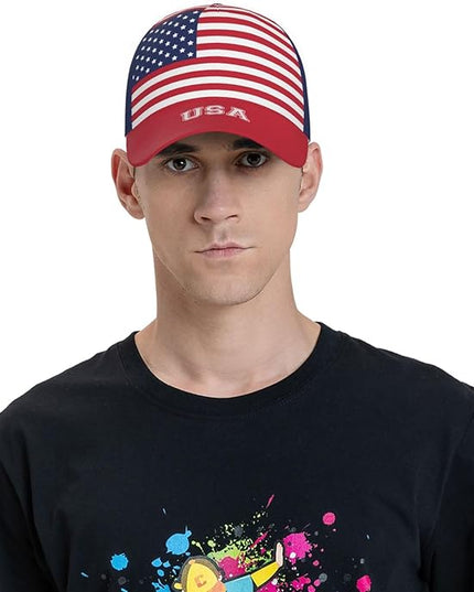 Cute Flag Hats Adjustable Baseball Snapback Hat Caps Trucker for Men Women