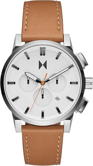 MVMT Chrono II Men’s Chronograph Watch – Ceramic Bracelet, Water Resistant, Minimalist Timepiece, Gift for Him