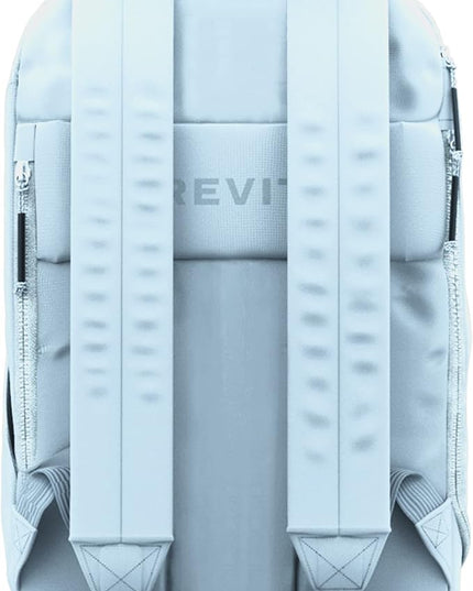 BREVITE The Backpack- Casual daypack backpacks for every function. Compact but spacious 18L aesthetic traveling backpack with laptop compartment. (Misty Blue)