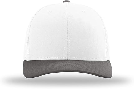 Richardson 112 Trucker Hat - Premium Adjustable Snapback Hat - Structured Six Panel Richardson Blank Caps