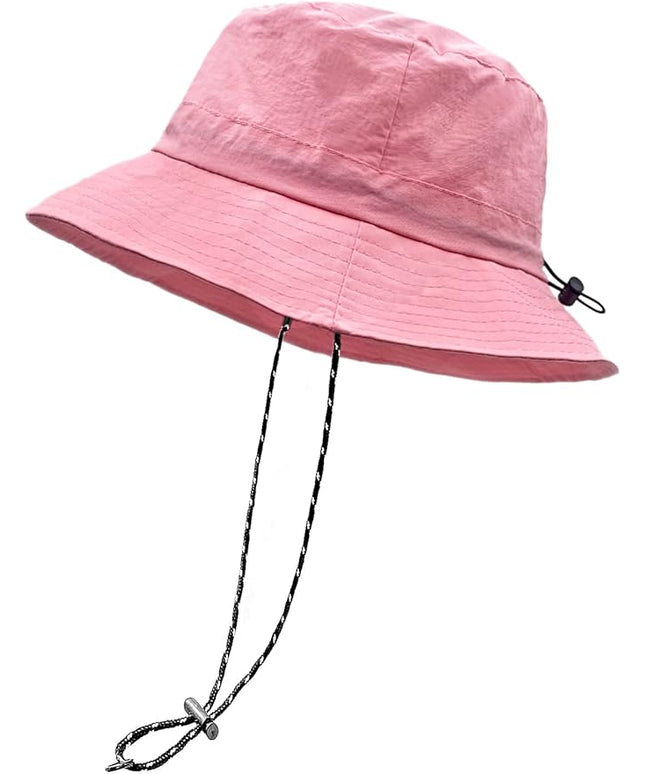 woogwin Waterproof Bucket Rain Hat with Chin Strap Quick Dry Packable Boonie Sun Hat Safari Hat UV Protection