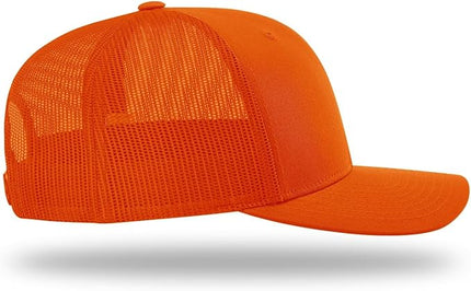 Richardson 112 Trucker Hat - Premium Adjustable Snapback Hat - Structured Six Panel Richardson Blank Caps