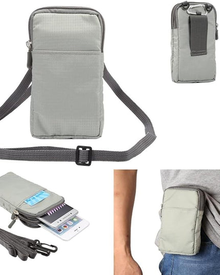 Universal Crossbody Cell Phone Purse Waist Pack Bag for Outdoor Sports Moblie Phone Carrying Cases Shoulder Belt Bag Pouch for iPhone 7 6/6S Plus Samsung Galaxy Phones Under 6.0'' from WaitingU