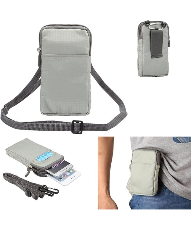 Universal Crossbody Cell Phone Purse Waist Pack Bag for Outdoor Sports Moblie Phone Carrying Cases Shoulder Belt Bag Pouch for iPhone 7 6/6S Plus Samsung Galaxy Phones Under 6.0'' from WaitingU