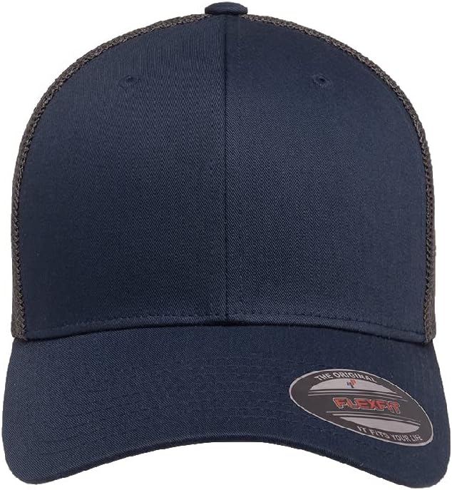 Flexfit 6511 Fitted Mid-Profile Stretchable Mesh Panels Trucker Cap | Bulk Pack Available