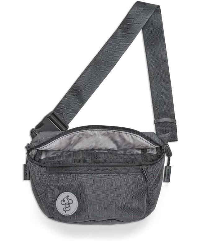 Baboon to the Moon Fanny Pack Full Size 3L Water Repellent Waist Bags Crossbody Belt Bag Lightweight Travel Everyday Bag for Men Women, Grey
