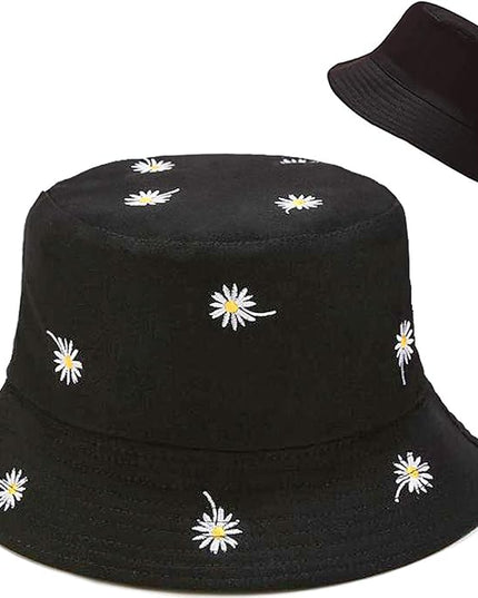 XYIYI Cute Bucket Hat Beach Fisherman Hats for Women, Reversible Double-Side-Wear