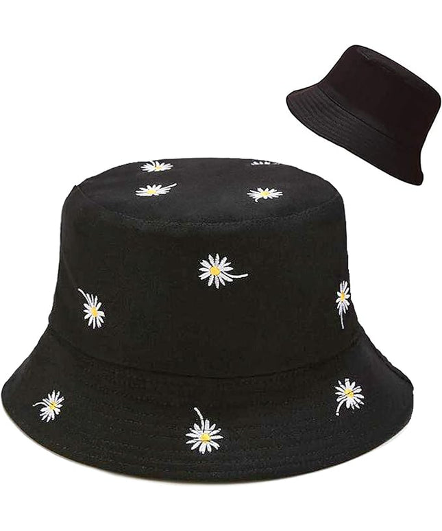 XYIYI Cute Bucket Hat Beach Fisherman Hats for Women, Reversible Double-Side-Wear