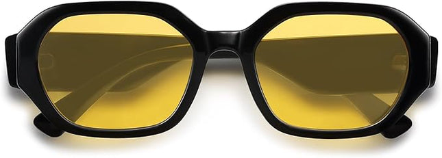 SOJOS Polarized Sunglasses For Women Retro Rectangle Womens Sun Glasses Trendy Narrow Square 90s Shades SJ2232