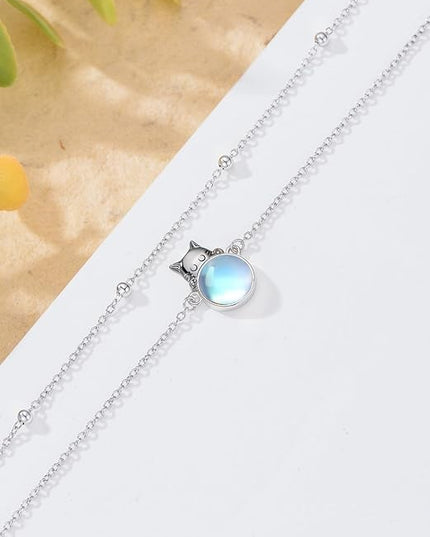 Dorunmo 925 Sterling Silver Infinity Heart Cross Circle Evil Eye Anklet Bracelets for Women Mother's Day Jewelry for Wife Girlfriend Mom Her
