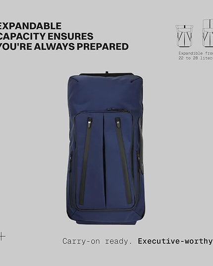 The Frenchie Co. - Work/Travel Speed Backpack - Expandable 23 to 30 liters - Laptop compartment with anti-theft magnetic closure - Ballistic nylon durable construction