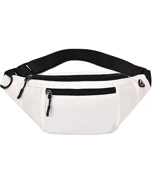 DAITET Crossbody Fanny Pack for Men&Women,Large Waist Bag & Hip Bum Bag with Adjustable Strap for Outdoors Workout Traveling Casual Running Hiking Cycling