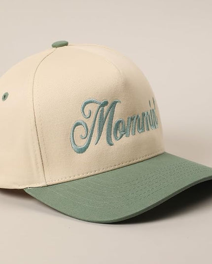 MIRMARU Two-Tone Vintage Canvas Trucker Hats for Men & Women, Adjustable Size Baseball Caps with Trendy Embroidered Design