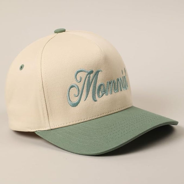 MIRMARU Two-Tone Vintage Canvas Trucker Hats for Men & Women, Adjustable Size Baseball Caps with Trendy Embroidered Design
