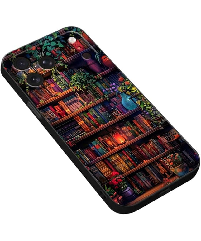 Phone Case TPU Colorful Book Wall Flowers Accessories Cover Protect Shockproof Compatible with iPhone 17 Pro - Shockproof Slim Cover