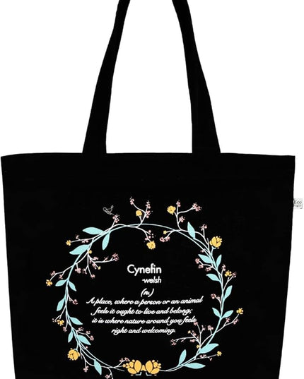 Ecoright Aesthetic Canvas Tote Bag for Women Large Zipper Tote Bags with Pocket, Womens Tote Bag for Yoga, Work, Beach