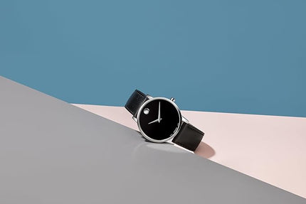 Movado Museum Classic Men's Watch - Swiss Quartz Movement, Calfskin Strap - 3 ATM Water Resistance - Classic, Luxury Fashion Timepiece for Him - 40mm