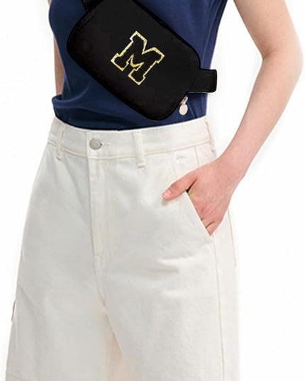 Uygafly Fashion Waist Packs Cute Teen Trendy Stuff Travel Essentials - Birthday Gifts for 6 7 8 9 10 11 12 13 Year Old Girl,Belt Bag for Women Girls Fanny Pack Crossbody Bags for Kids | Black,M