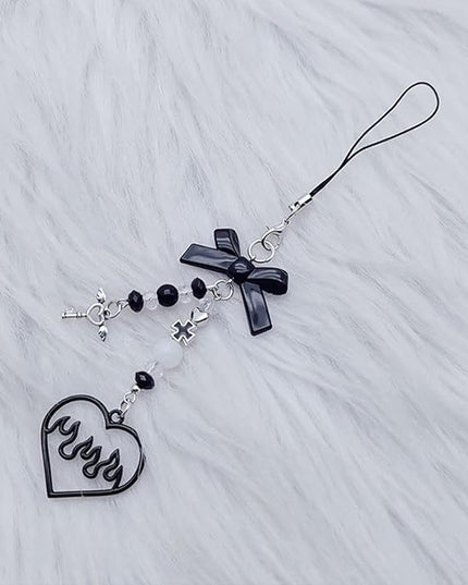 1-4PCS Cute Phone Charms Aesthetic Y2K Cell Phone Charms Strap Strawberry Butterfly Star PhoneCharm Y2K Accessories for Bag Keychain Airpods Camera Pendants Decor