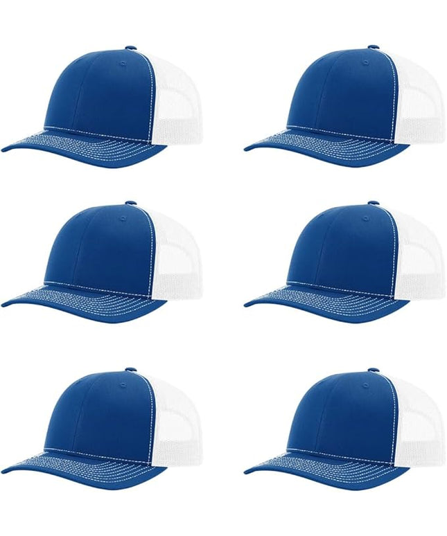 Richardson 112 Classic Six-Panel Adjustable Snapback Trucker Cap | Bulk Packs Available