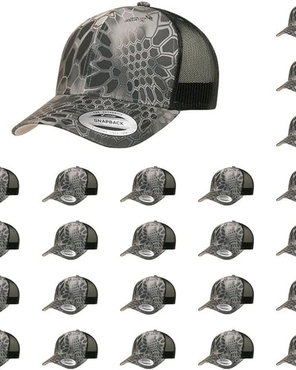 Yupoong Classic Premium Mesh 6 Panel Retro Trucker Cap | Mid Profile Snapback | OSFA | Bulk Pack Available