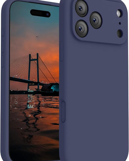 FireNova Magnetic for iPhone 17 Pro Case, Compatible with MagSafe, [Integrated Silicone Camera Control Button] [Camera Protection] Anti-Scratch Microfiber Lining Phone Case, 6.3", Navy Blue