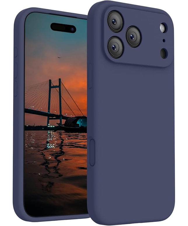 FireNova Magnetic for iPhone 17 Pro Case, Compatible with MagSafe, [Integrated Silicone Camera Control Button] [Camera Protection] Anti-Scratch Microfiber Lining Phone Case, 6.3", Navy Blue
