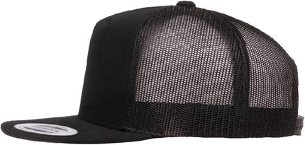 Yupoong 5-Panel YP Classic Trucker Cap | High Profile Flat Visor Snapback | OSFM | Bulk Packs Available